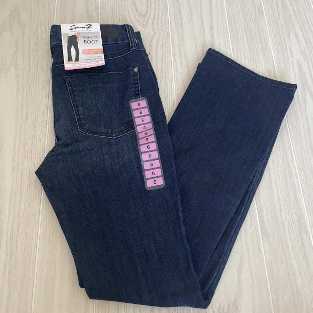 Seven7 Women's Jeans Seven7 Jeans Tummyless High Rise Boot Size 6 NWT